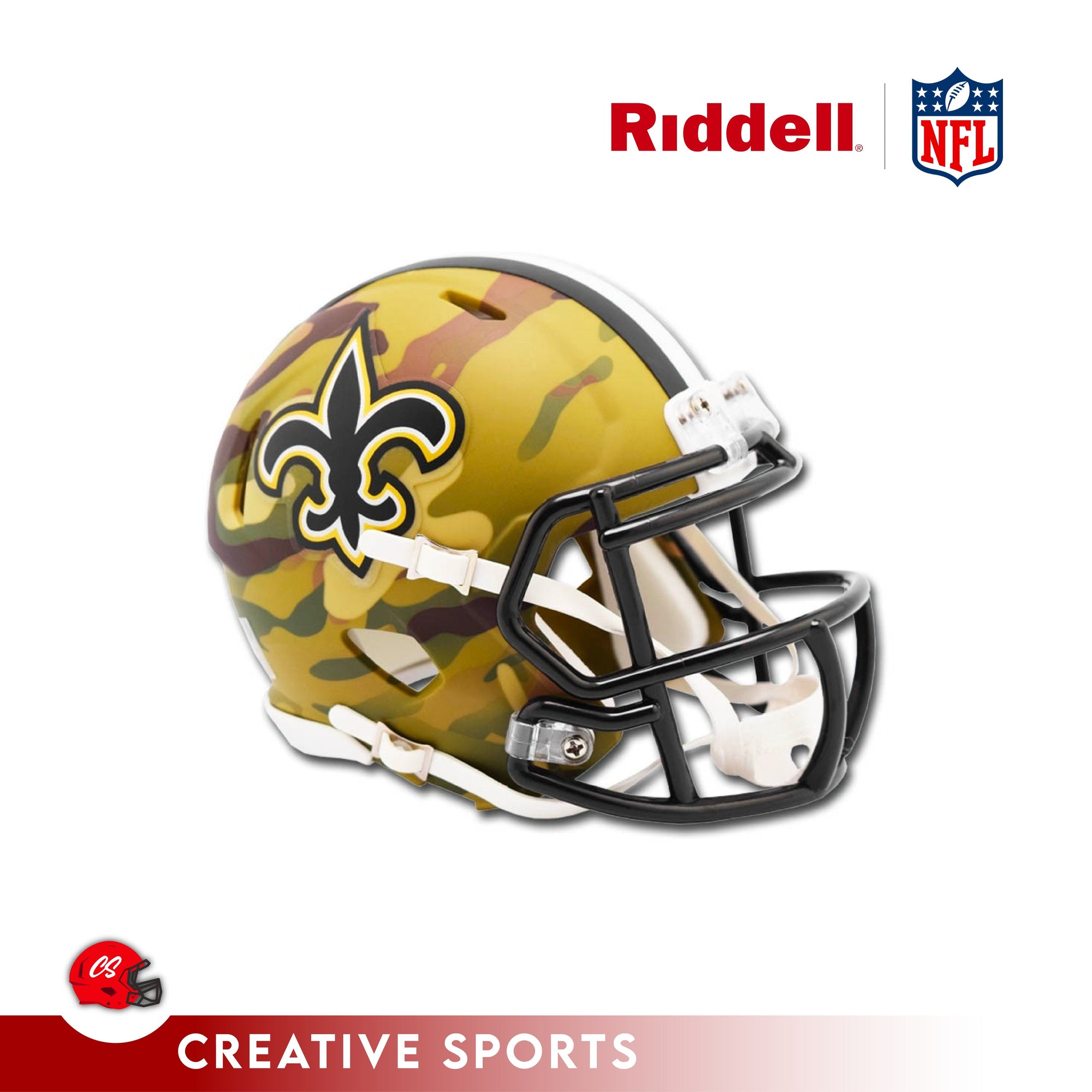 New Orleans Saints Lunar Eclipse Riddell Mini Helmet