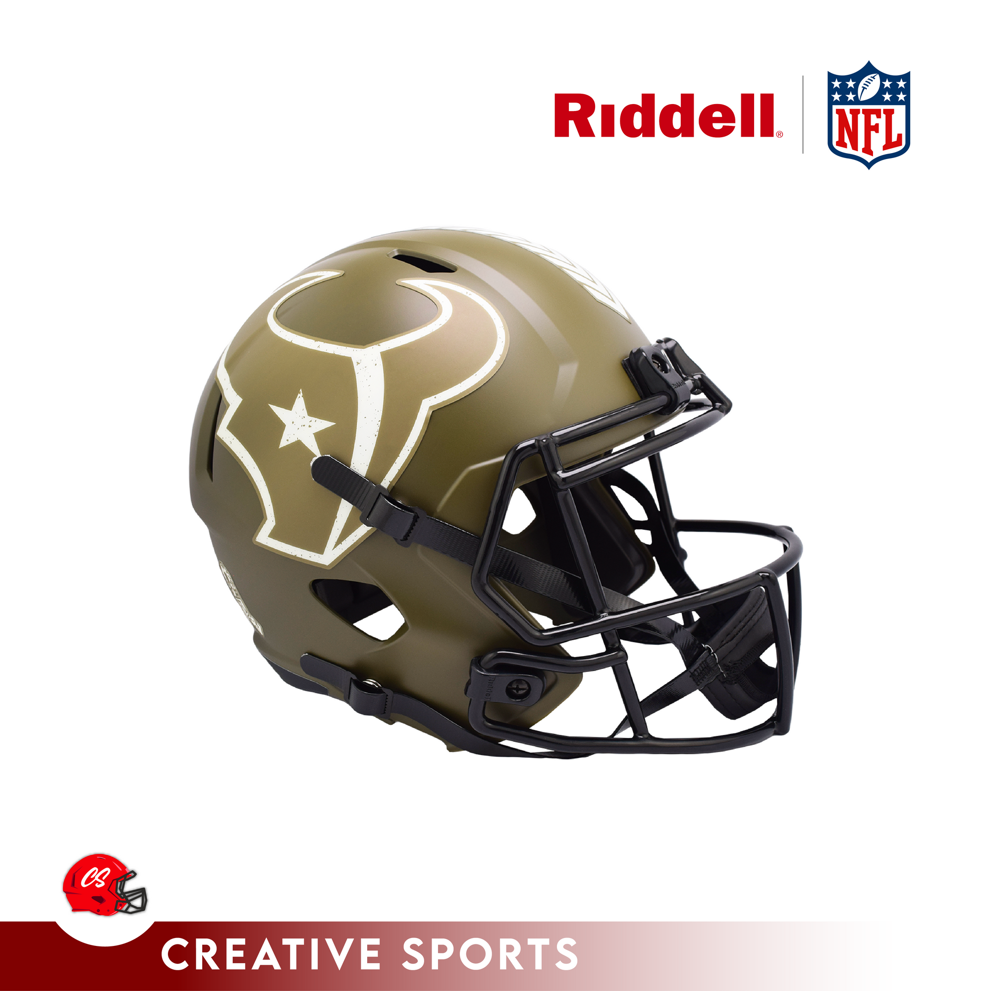 Riddell Houston Texans 2022 Salute To Service Speed Authentic Helmet